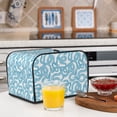 thumbnail image 6 of Lsque Blue Snake Print 4 Slice Toaster Cover , Kitchen Appliance Dustproof Protector , Toaster Protector Dustproof Kitchen Appliance Cover, 6 of 7