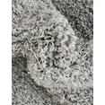 thumbnail image 2 of Unique Loom Everyday Shag Collection Area Rug - Solid (3' 3" Square Light Gray), 2 of 5