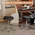 thumbnail image 3 of Taburete con ruedas BEWISHOME BMD02B ergonómico negro, 3 of 9