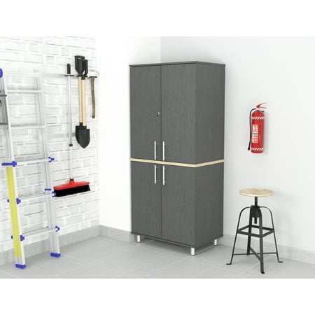 Inval KRATOS 1-Piece Garage Storage System, Graphite (Best Garage Wall Storage System 2019)