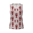 thumbnail image 4 of Lsque Red Lobster With Claws Printed Workout Tank Tops for Women, Athletic Sports Tank Tops, Compression Sleeveless Dry Fit Shirts,Sleeveless Yoga Shirt-Large, 4 of 9