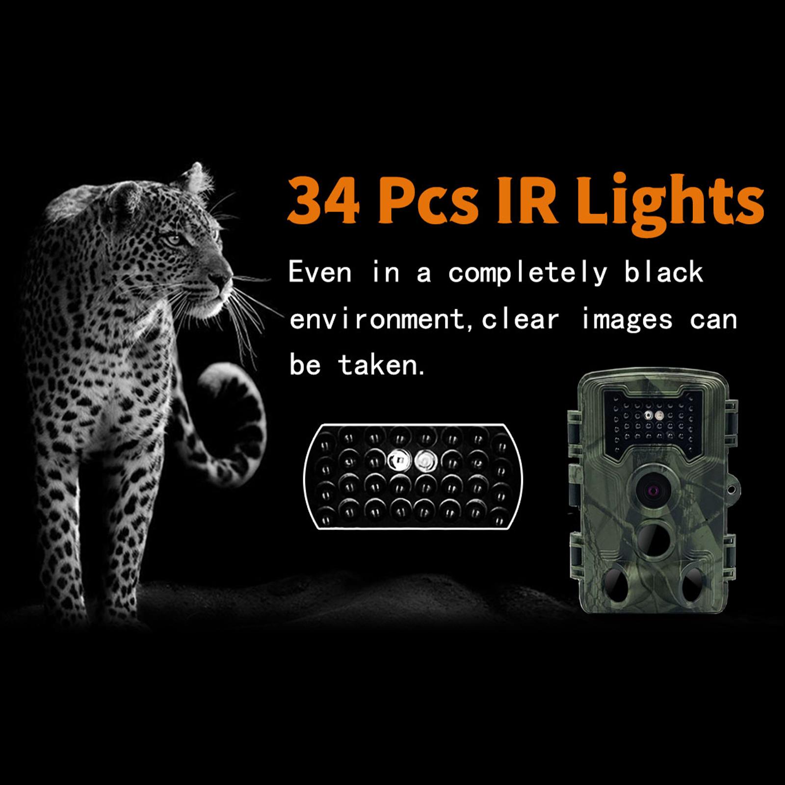 Trail Camera 16MP 1080P FHD 120 degreeWide Camera Lens 2.0'' LCD Wildlife Camera - image 4 of 8