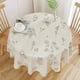 thumbnail image 1 of Mantel Redondo Estampado Beige 150cm Para Mesa Circular, Mesa De Comedor, Salón, Picnic, 1 of 5