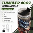 thumbnail image 2 of Taza para beber SANDJEST de acero inoxidable con asa de acero inoxidable de 40 oz, 2 of 7