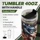 thumbnail image 2 of Taza para beber SANDJEST de acero inoxidable con asa de acero inoxidable de 40 oz, 2 of 7