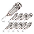 thumbnail image 2 of 10PCS Guitar Pickup Endpin Output Jack Nickel Strap Lock Chrome, 2 of 5