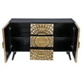 thumbnail image 2 of Homestock Eclectic Elegance 2 Dr/ 3Drawer Brass Cabinet, 2 of 3