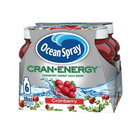 Ocean Spray Cran Energy Cranberry Juice Drink, 10 Fl. Oz., 6 (Best Fresh Juice For Energy)