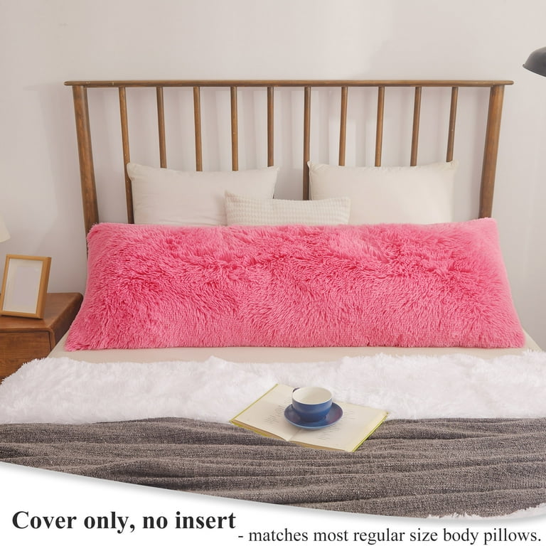 Fuzzy body pillow cover top