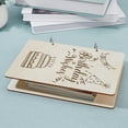 thumbnail image 7 of 1bag Wooden Loose Leaf Binder Birthday Wishes Greeting Card Postcard Photo Album 2-Rings Cover Cake Birthday Reminder Calendar Keeper Book Holder Organizer Card Keepsake Wood Cover Wood, 7 of 7