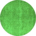 thumbnail image 1 of Ahgly Company Indoor Round Oriental Green Industrial Area Rugs, 7' Round, 1 of 4
