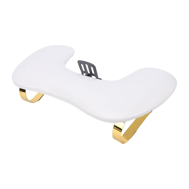 Reposabrazos Para Uñas, Soporte Ergonómico Para Manos Con Soporte Ajustable Para Teléfono, Base Antideslizante Y Cuero PU Fácil De Limpiar, Para Salón De Manicura Y