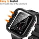 thumbnail image 4 of Cristal y funda para Apple Watch 7, 8, 45mm, 41mm, 49mm, 44mm, 40mm, borde recto, Protector de pantalla, funda para iWatch 4, 5, SE, 6, 7, 8, Ultra 49mm, 4 of 4