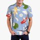 thumbnail image 1 of Fotbe Colorful Koi Fish Camiseta Polo de Golf para Hombre con Estampado – Camisa Deportiva Transpirable con Cuello Abotonado-Large, 1 of 6