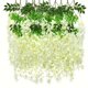 thumbnail image 1 of 12 ramas artificiales de glicina - Ideales for bodas, decoración del hogar y jardines - Flores colgantes de glicina, 1 of 7