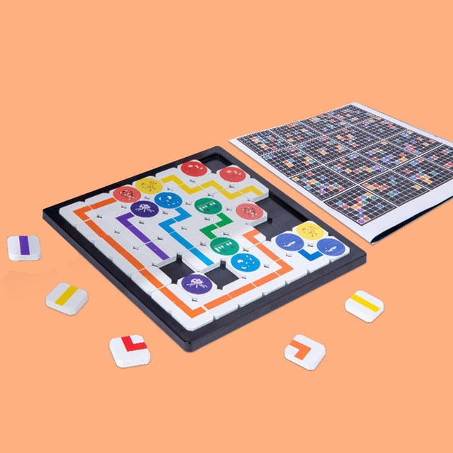 de Combinación de Caminos de para Niños, Entrenamiento de Pensamiento Lógico para Niños perfke Bloques de construcción