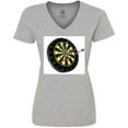 thumbnail image 3 of Inktastic Dart Board Women's V-Neck T-Shirt, 3 of 5