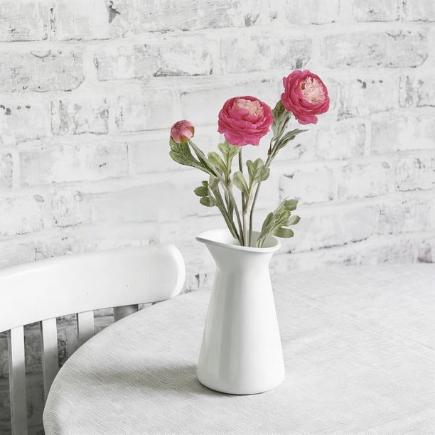 Flores artificiales de peonía para decoración del hogar, arreglo floral artificial para centro de mesa de salón o comedor, decoración floral interior de bajo mantenimiento