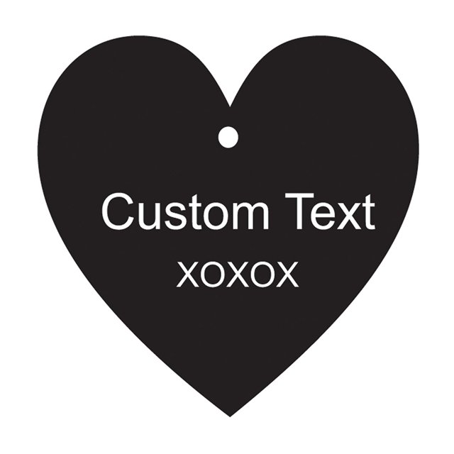 100 PCS Personnalisé Fait n'Importe Quel Texte Accrocher Tags Coeur Forme Personnalisé Mariage Faveur Cadeau Tags