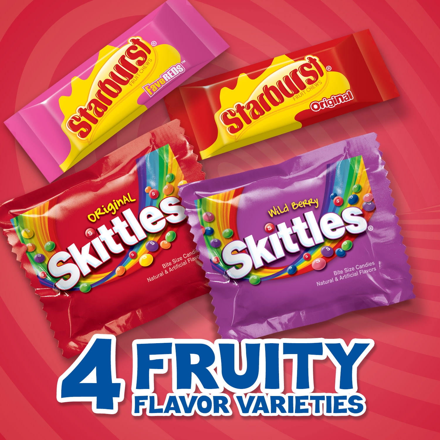 SKITTLES Original Summer Chewy Candy Packs, 36 Ct Bulk Candy Box