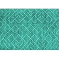 thumbnail image 1 of Ahgly Company Machine Washable Indoor Rectangle Abstract Turquoise Blue Contemporary Area Rugs, 4' x 6', 1 of 4
