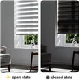 thumbnail image 4 of Window Zebra Blinds, Roller Blinds Cordless (52" W x 72" H, Grey) Light Filtering Sheer Window Treatments, Light Control for Day and Night, Easy to Install…, 4 of 7