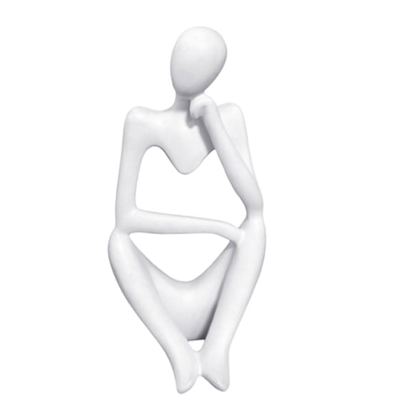 Creative Thinker European Character for Tabletop Ornament Miniature , Using Right Hand