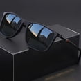 thumbnail image 2 of Typpkmm Classic Square Men'S Sunglasses Comfortable Lightweight Frame Glasses Ideal for Travel Photography Gifts Black, 2 of 7