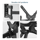 thumbnail image 4 of Soporte De Pared Para Pantalla Tv/monitor De 14 A 60, 30kg Xtellar Negro, 4 of 4