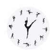 thumbnail image 4 of Reloj pared silencioso, minimalista, creativo, estético, decorativo, ideal para sala estar, estudio, habitación infantil, guardería y decoración Baile en barra, 4 of 8