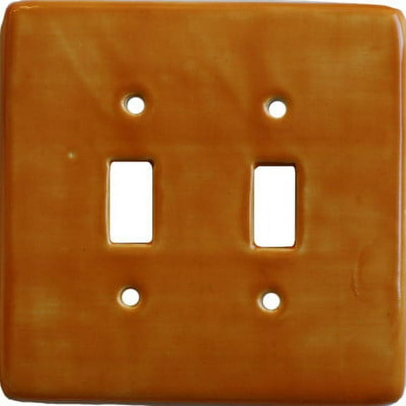 Yellow Talavera Ceramic Double Toggle Plate