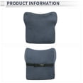 thumbnail image 4 of Almohada para reposacabezas de automóvil Unique Bargains Almohada ergonómica de soporte para el cuello Cachemira, Espuma de Memoria Azul Oscuro, 4 of 7
