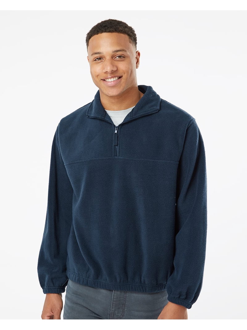 Burnside Polar Fleece Quarter-Zip Pullover - Walmart.com