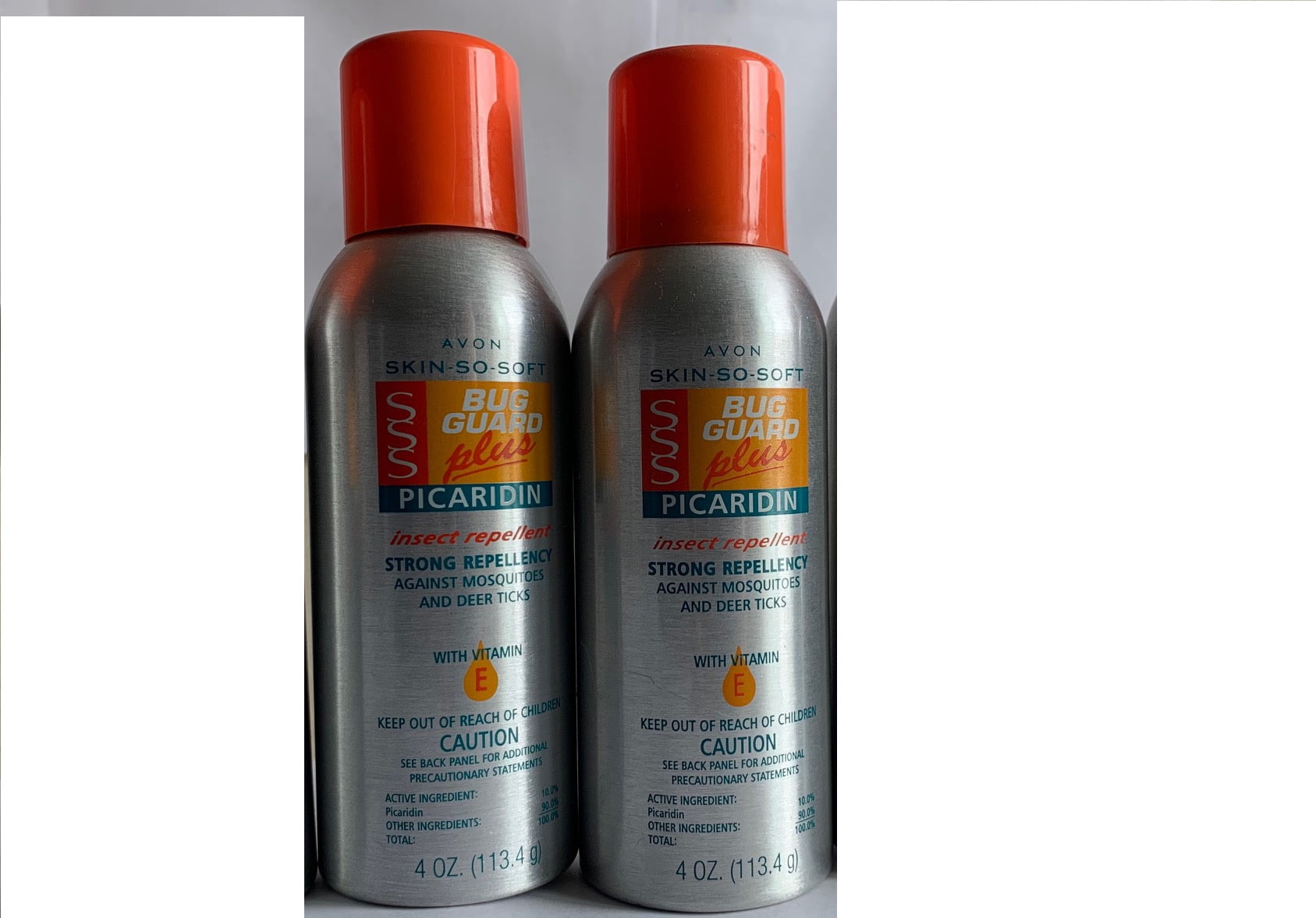 Lot of 2 - Avon SKIN SO SOFT BUG GUARD Plus PICARIDIN Aerosol Spray