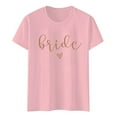 thumbnail image 4 of Fgnfyis Mode pour Femmes Hauts Décontractés Manches Courtes Col Rond T-Shirt Imprimé Ample Hauts pour Femmes Rose m, 4 of 4