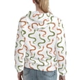 thumbnail image 7 of Xecao Hand Drawn Snake Pattern Hoodies for Women Sweatshirts Long Sleeve Sweatshirts Pullover Outfits with Pocket-Large, 7 of 7