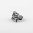 thumbnail image 4 of Renovators Supply Iron Kitchen Cabinet Knob Pull Decorative Square Cobblestone style Pewter Finish Vintage Metal Knobs for Kitchen Cabinet or Drawer Pull Handle w/Screws, 4 of 8