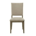 thumbnail image 3 of Weston Home Carter Antique Beige Fabric Dining Chairs, Set of 2, 3 of 8