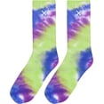thumbnail image 4 of ODD SOX – Basix Unisex Crew Socks – Tie Dye Far Out – Large – Soft Cotton Blend Ribbed Crew,, 4 of 6