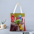 thumbnail image 2 of Gang Beast Bolso de tela con estampado de lienzo para mujer, bolsa de compras reutilizable y estética, con cremallera interior, regalo para mujer,40*45cm., 2 of 6