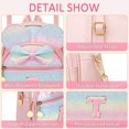 thumbnail image 4 of Minimochila KKXIU Initial Bowknot para niñas y mujeres Rainbow, 4 of 7