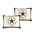 thumbnail image 4 of 7 Piece Beige Geometric Patchwork Comforter Set, Bed in a Bag with Pillows, Queen, 4 of 4