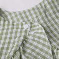 thumbnail image 5 of vigerkar Womens 2 Outfits Sets Gingham Plaid Sleeveless Ruffle Tank Tops Wide Leg Pants Summer Matching Lounge Sets (Light Green, XXL), 5 of 9