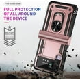 thumbnail image 3 of for Samsung Galaxy Z Flip 4 Case, Galaxy Z Flip 3 Case with Hinge Protection and 360°Rotate Ring Magnetic Kickstand Heavy Duty Protective Case for Samsung Galaxy Z Flip 3/4 Phone (Rose Gold), 3 of 15