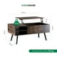 thumbnail image 5 of Mesa de Café Elevable MDF Color Negro con Almacenamiento Interno, Mesa de Centro marron M, 5 of 9