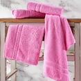 thumbnail image 3 of Hawmam Linen Pink Hand Towel Set - Quick Dry Bathroom Towels , 16' x 29', Soft Luxury 100% Turkish Cotton, 4-Pack, Highly Absorbent, Low Lint, Eco Friendly, Ideal for Spa, Salon, Gym, College Dorm, 3 of 7
