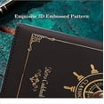 thumbnail image 5 of A5 Vintage Lockable Journal with Rudder Design, 120 Sheets Secret Notebook Travel Diary, PU Leather Writing Notepad with Pen Holder&Card Slots, Personal Sketchbook Birthday Gift, 210x145mm, 5 of 5