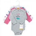 thumbnail image 2 of Hudson Baby Cotton Long-Sleeve Bodysuits, 3-Pack, Newborn- 24 Months, 2 of 5