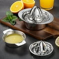 thumbnail image 4 of Manual Juicer Lemon Orange Squeezer Portable Hand Press Stainless Steel Citrus Juicer for Home Kitchen, 4 of 8