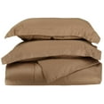thumbnail image 1 of 400-Thread Count 100% Egyptian Cotton Elegant Solid Duvet Cover Set Taupe / Twin, 1 of 1